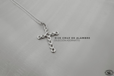 Dije Cruz de Alambre, Adornatto, Centro Platero de Zacatecas A.C.