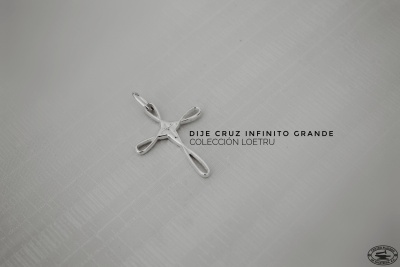 Dije Cruz Infinito / grande, Loetru, Centro Platero de Zacatecas A.C.