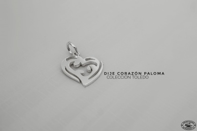 Dije Corazón Paloma, Toledo Plata, Centro Platero de Zacatecas A.C.