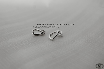 Aretes Gota Calada / chico, Adornatto, Centro Platero de Zacatecas A.C.